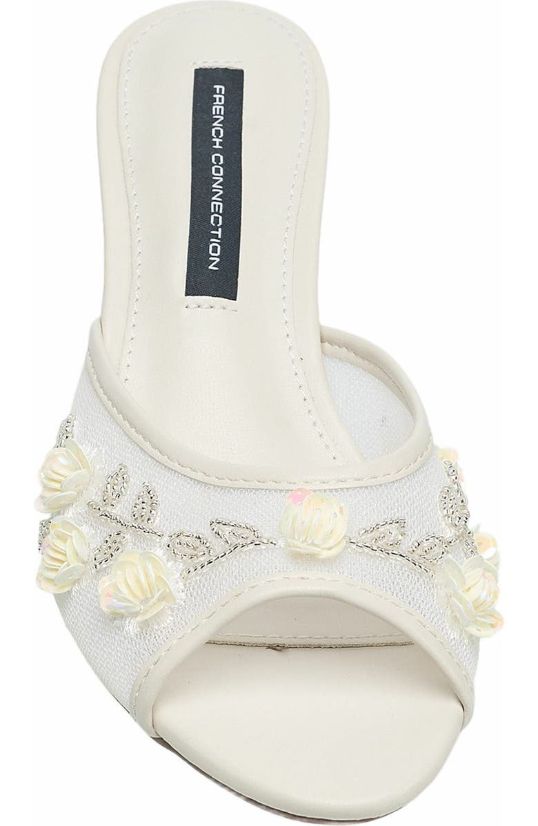 French Connection Ritz Mesh Kitten Heel, Alternate, color, White