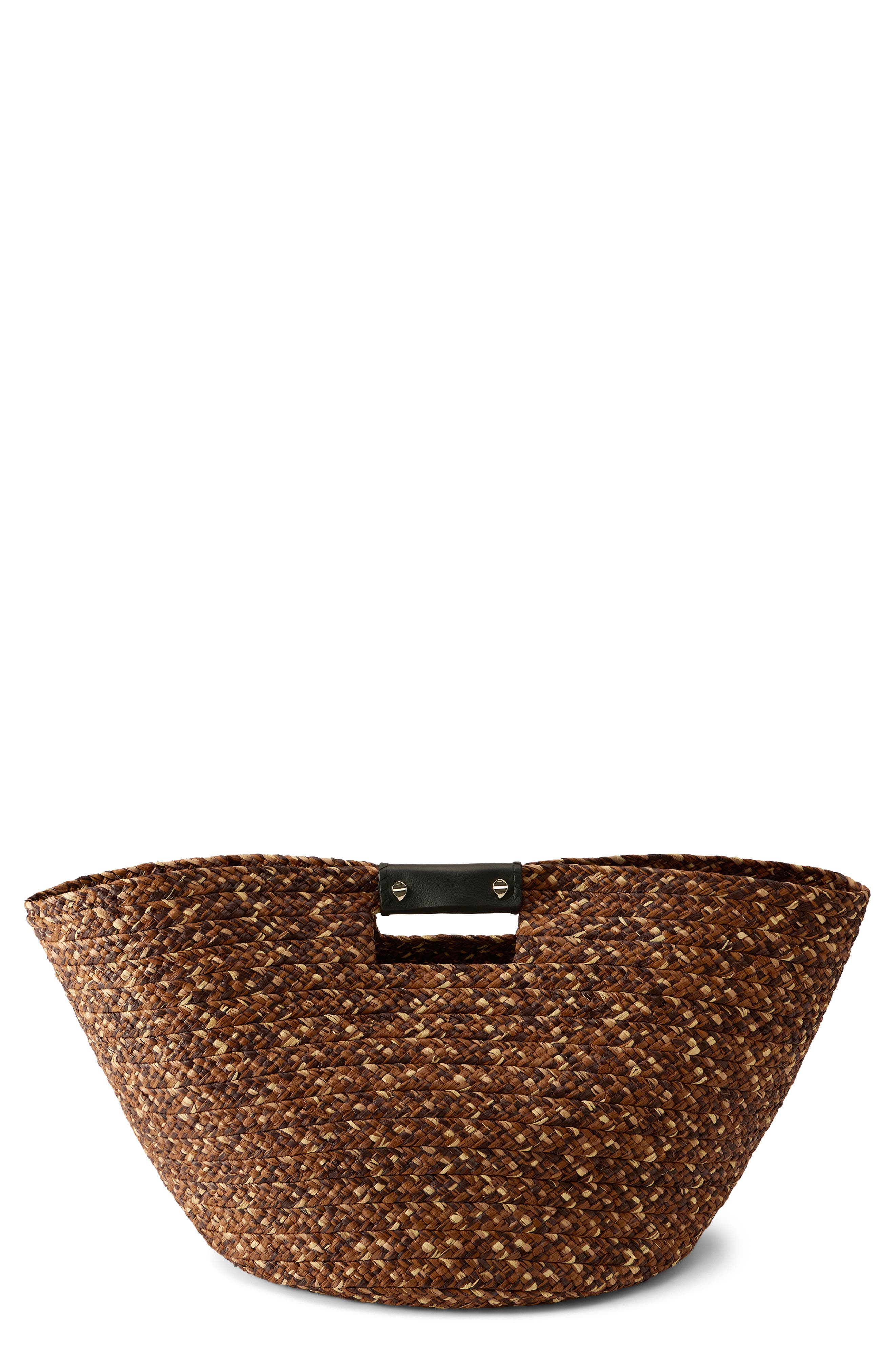 Helen Kaminski Leonor Braided Foldable Raffia Tote, Main, color, 