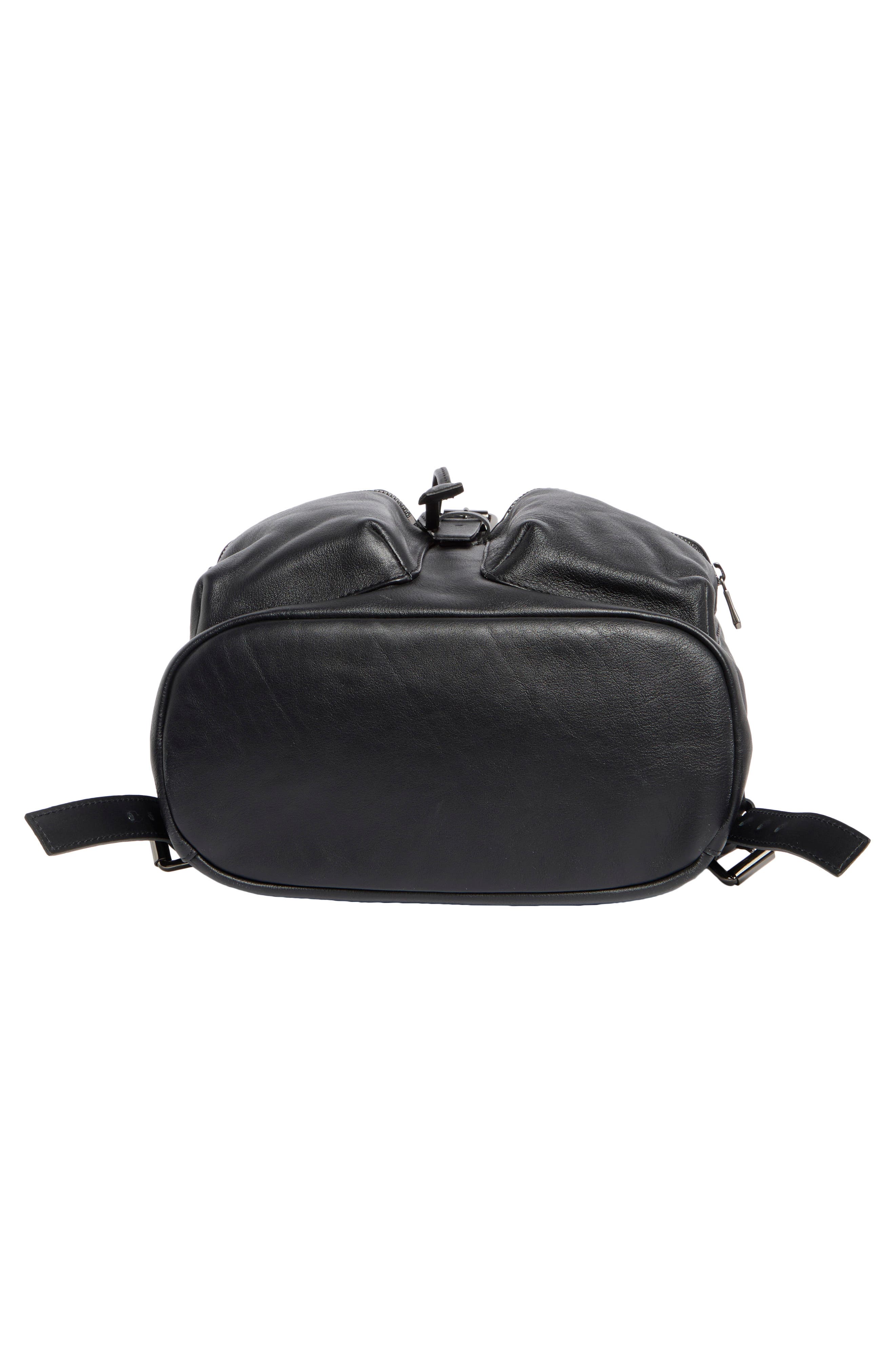 Longchamp LC3D Medium Leather Backpack, Alternate, color, Black