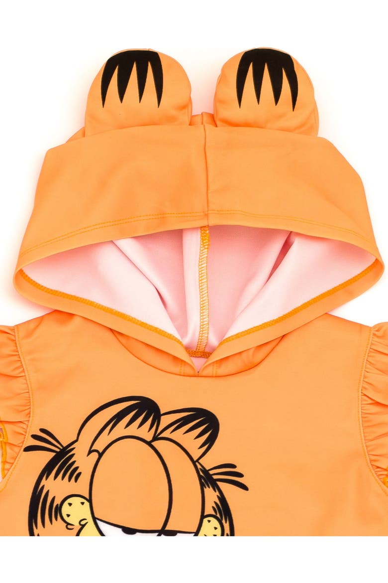 Sleeveless Hooded Dress, Alternate, color, Garfield Orange