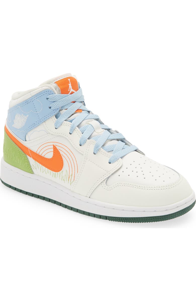 Jordan Kids' Air Jordan 1 Mid SE Basketball Sneaker, Main, color,