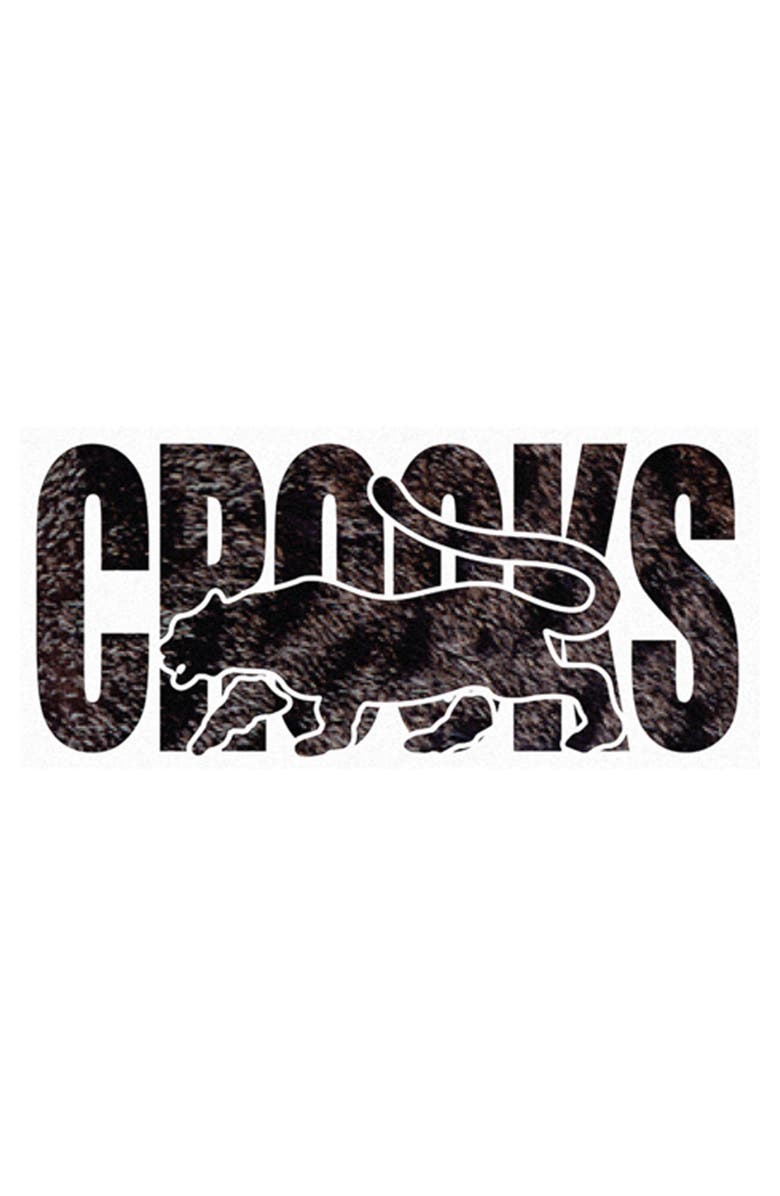 Crooks & Castles Men's Crooks & Castles Tiger Fur White Print Graphic T-Shirt, Alternate, color, White