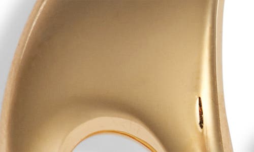 Nordstrom Demi Fine Tapered Cutout Hoop Earrings In Gold