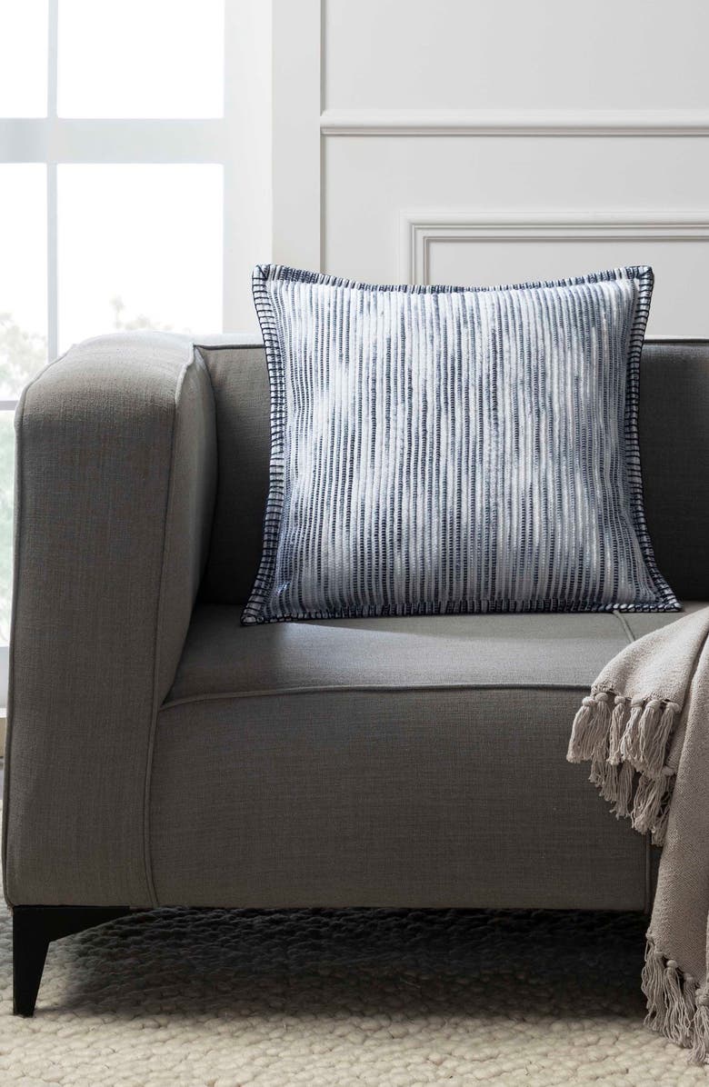 Tahari Polly Blanket Stitch Throw Pillow, Alternate, color,