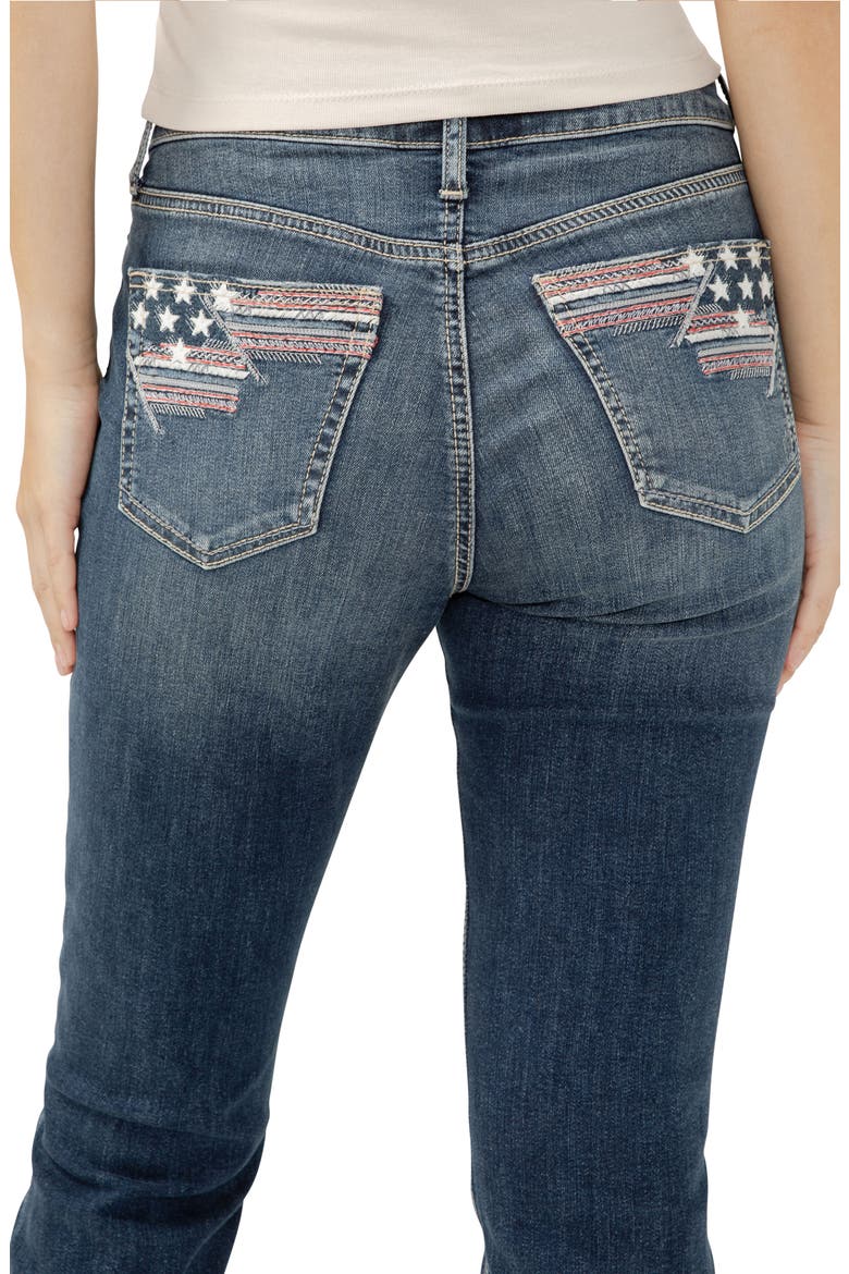 Suki Americana Curvy Mid Rise Capri Jeans, Alternate, color, BALLOT