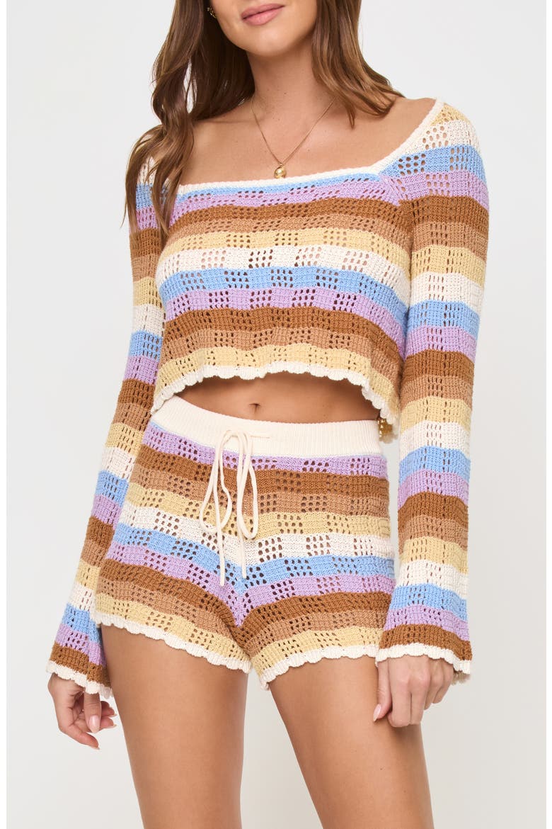Lost Tides Cover-Up Sweater, Main, color, BAJA CALIFORNIA STR