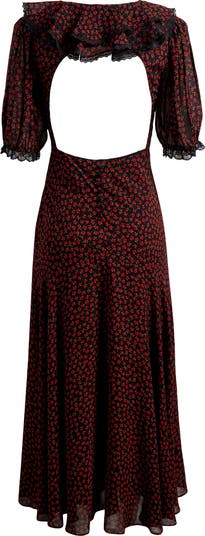 Evra Lace Trim Maxi Dress