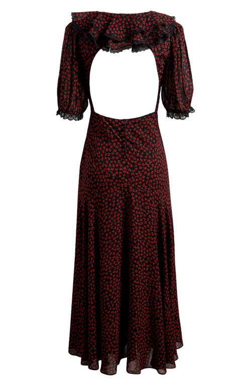 REFORMATION REFORMATION EVRA LACE TRIM MAXI DRESS