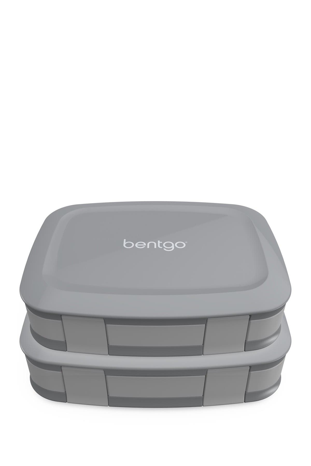 2-Pack of Fresh Leak-Proof Versatile 4-Compartment Bento-Style Lunch Box - Aqua