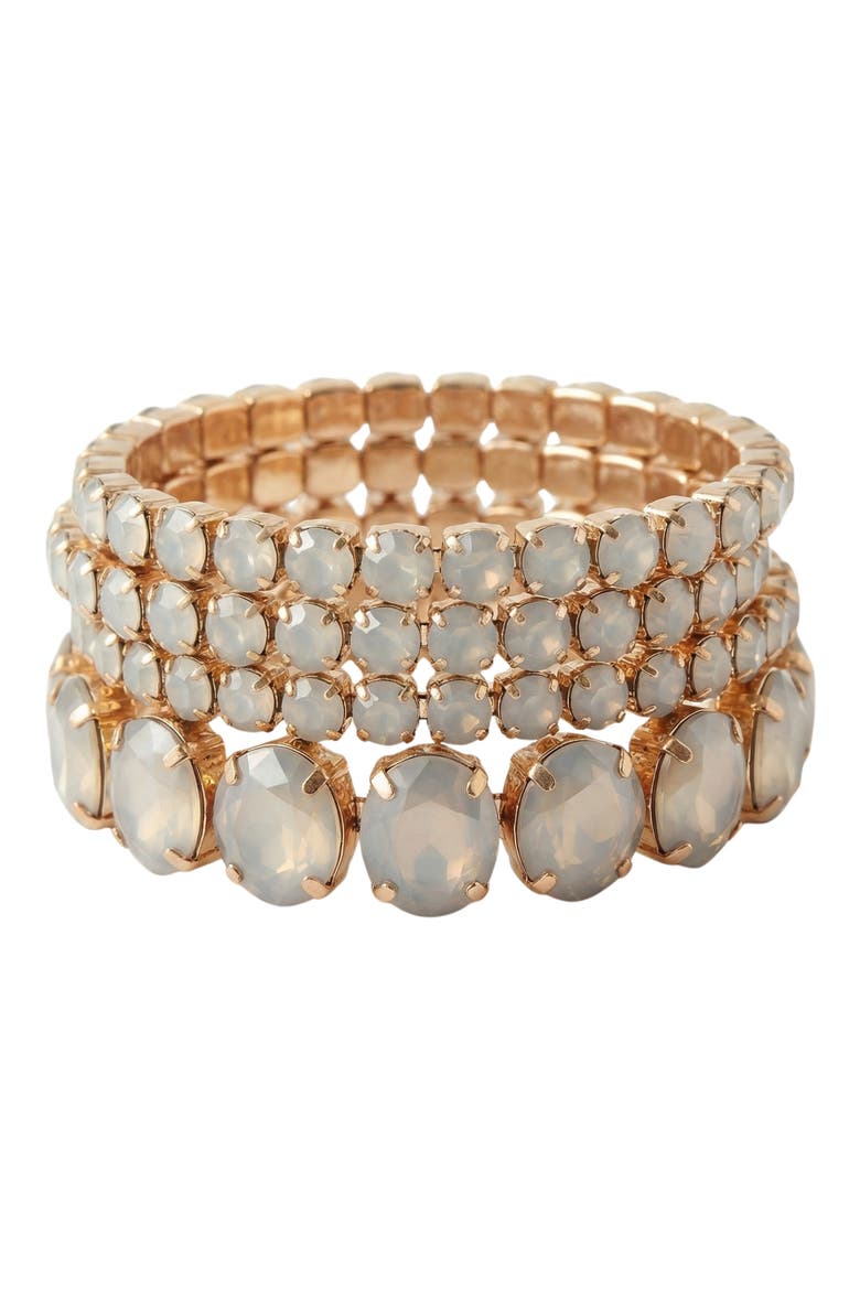 Maxi Crystal Stretch Bracelet, Main, color, ICE QUEEN