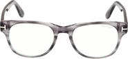 TOM FORD 52mm Square Blue Light Blocking Optical Glasses