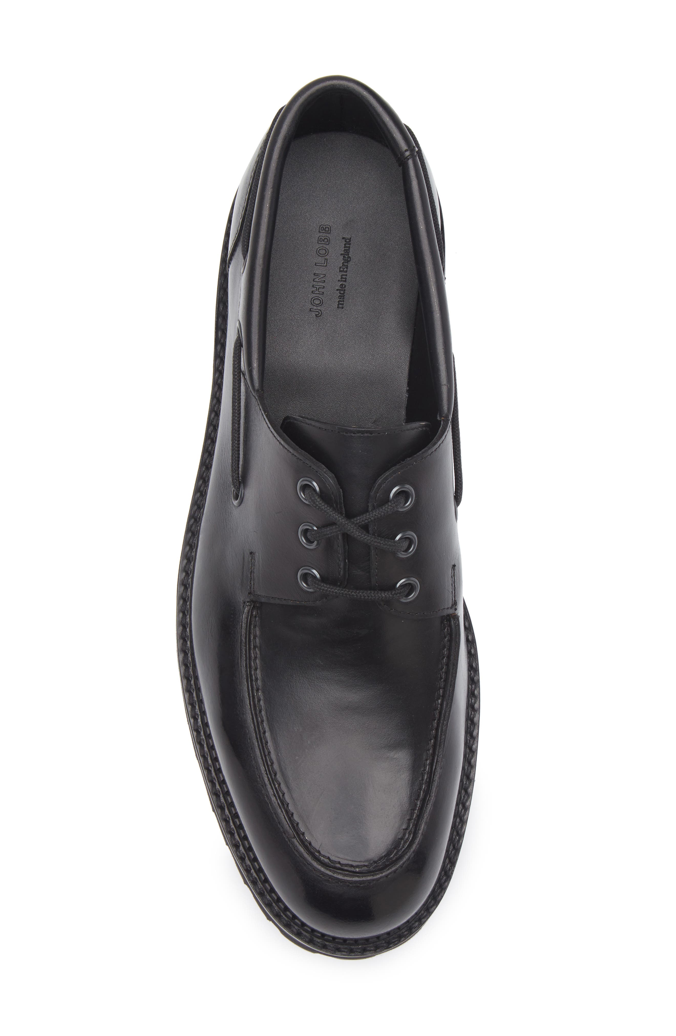 John Lobb Tide Boat Shoe, Alternate, color, Black
