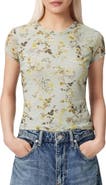 AllSaints Ellie Floral Mesh Top
