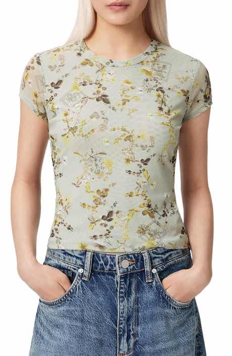 Ellie Floral Mesh Top