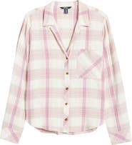 Hatley Lila Plaid Button-Up Shirt