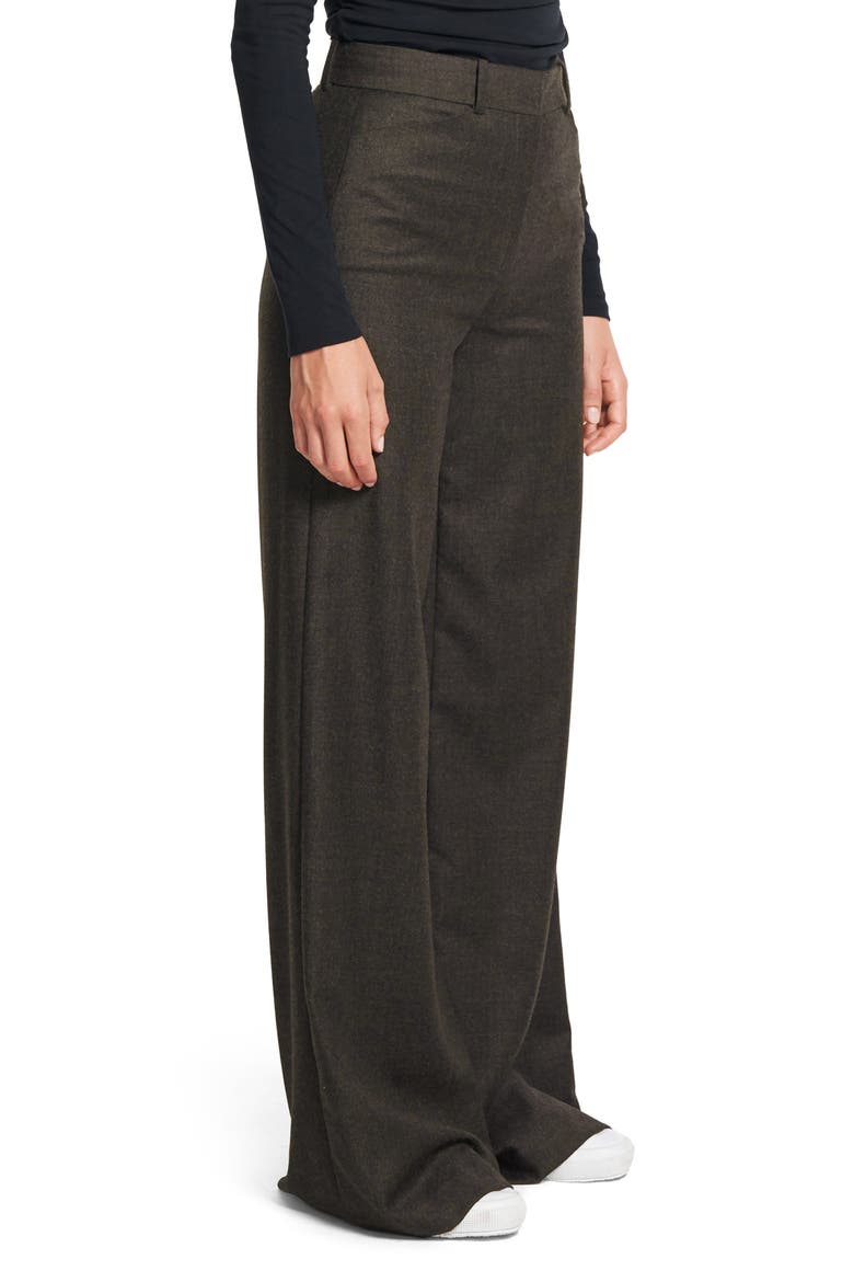Terena P Virgin Wool Wide Leg Pants, Alternate, color, GREY