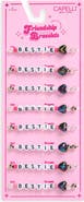 Capelli New York Kids' 8-Piece Bestie Friendship Bracelet Set