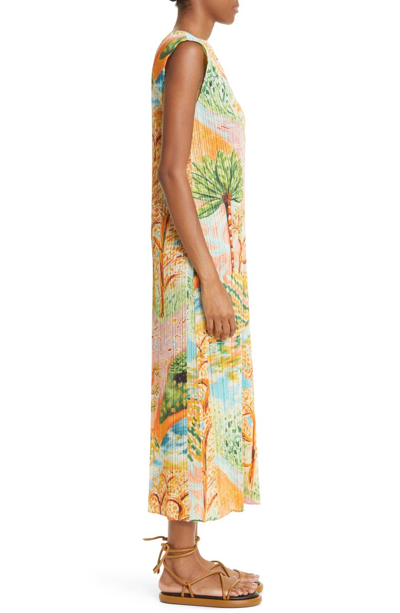 Pleats Please Issey Miyake Promenade Pleated Dress, Alternate, color, 