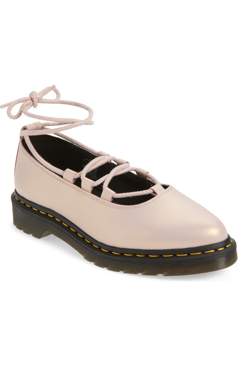 Dr. Martens Elphie II Lace-Up Flatform Shoe, Main, color, Pink