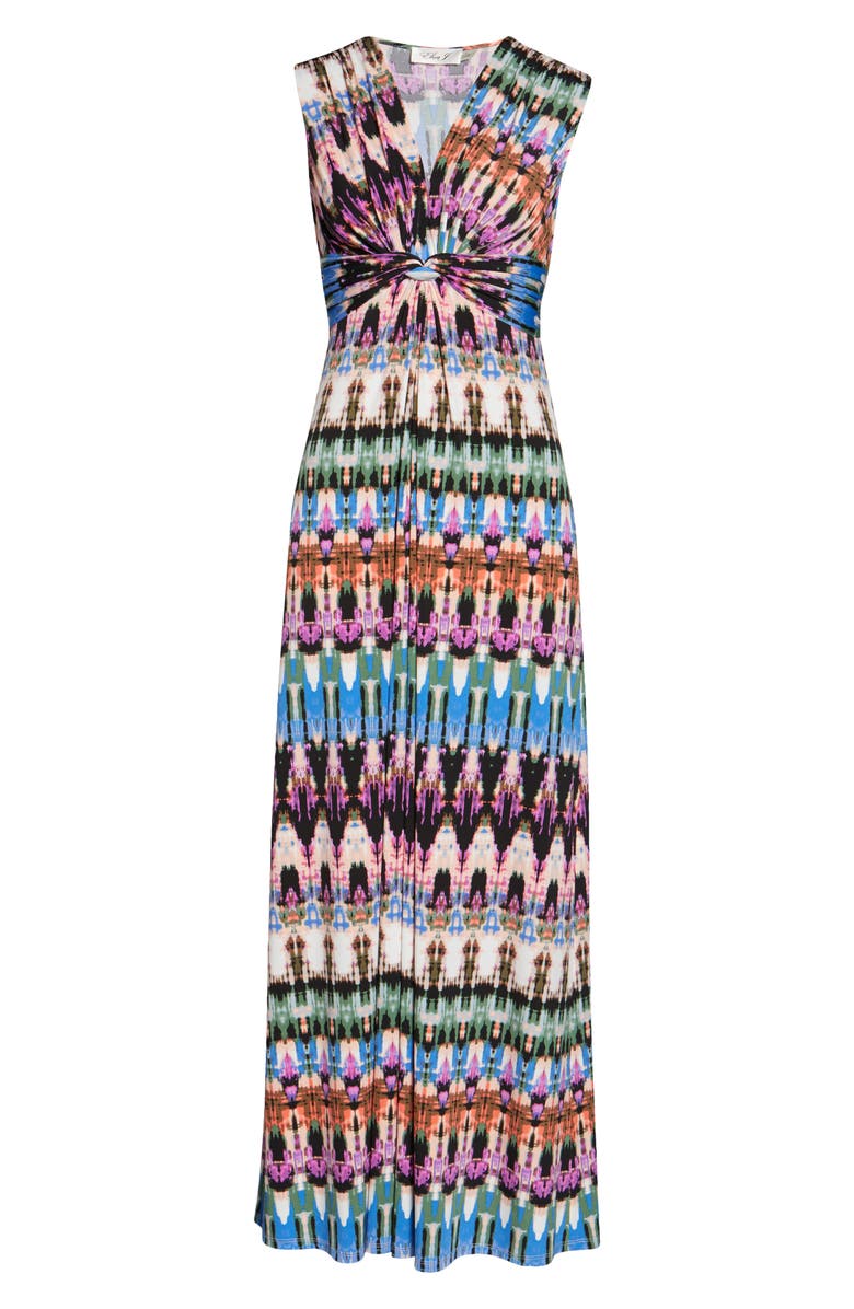 Eliza J Sleeveless Knot Detail Maxi Dress, Alternate, color, 