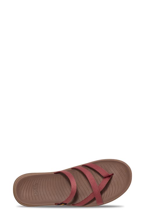 Teva Tirratraveler Flip Slide Sandal In Mahogany