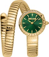 Just Cavalli Coiled Snake Bracelet Watch, 22mm