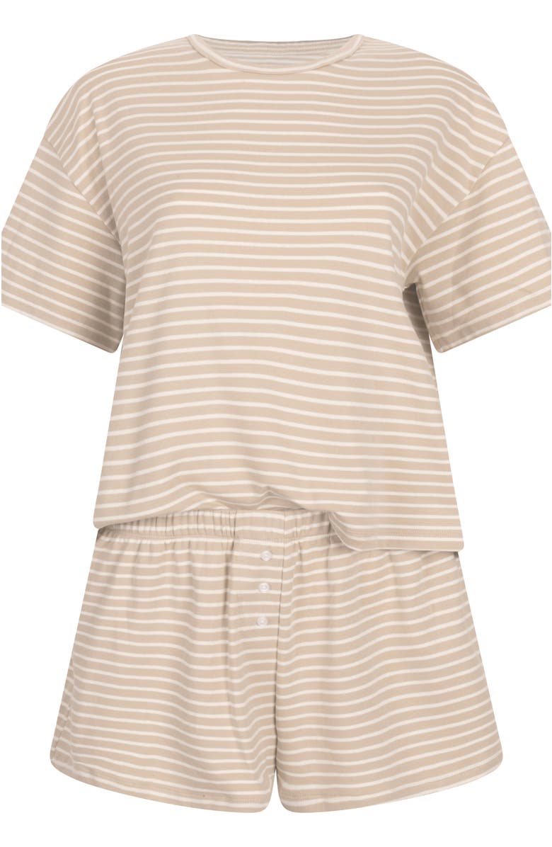 Hunkemöller Pyjamaset Jersey, Alternate, color, Oxford Tan