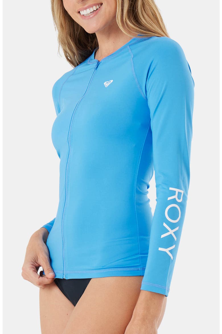 Roxy New Essentials Zip Long Sleeve Rashguard (Women) | Nordstromrack
