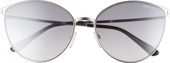 TOM FORD Zeila 60mm Mirrored Cat Eye Sunglasses | Nordstrom display picture 2