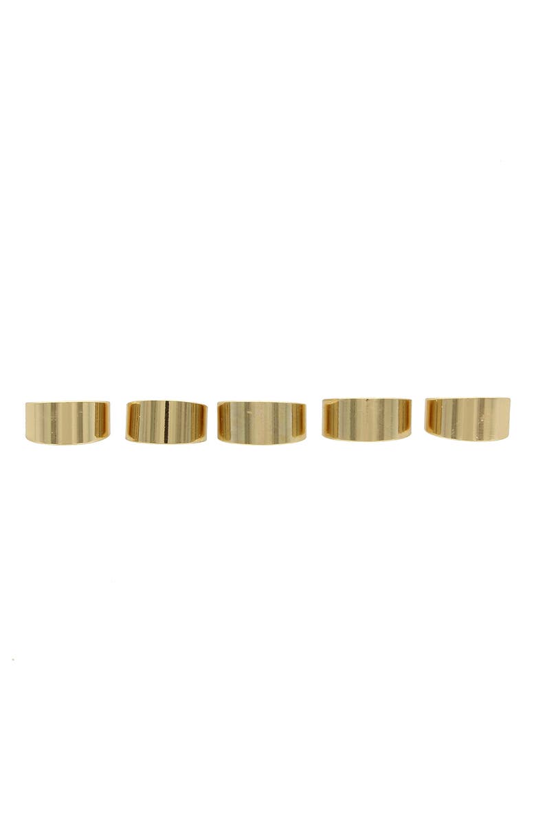 OLIVIA WELLES Baylee Ring - Set of 5, Main, color, Gold