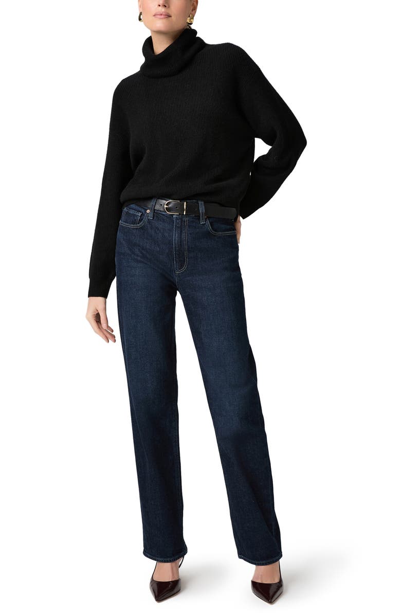 PAIGE Aria Cashmere Turtleneck Sweater, Alternate, color, Black