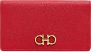 FERRAGAMO Salvatore Ferragamo Gancio Leather Continental Wallet