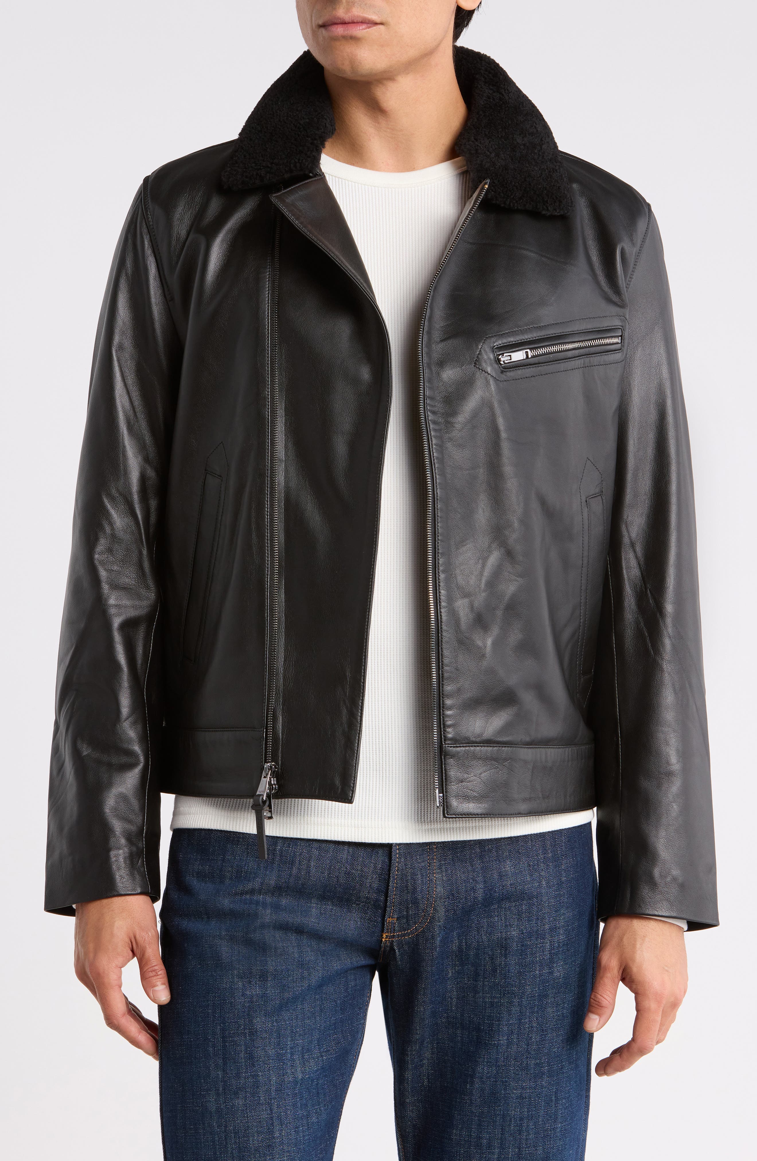 Leather Moto Jacket