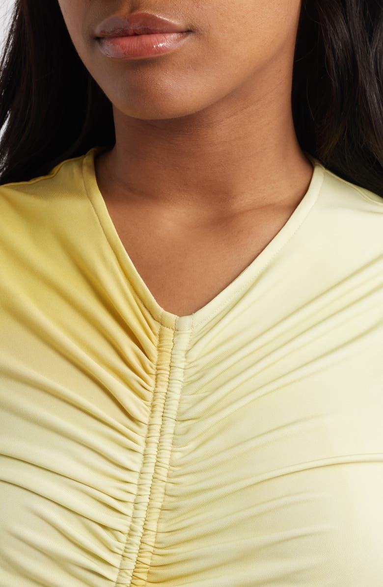 Sani Ruchi Center Ruched Ombré Knit Dress, Alternate, color, Sunlit Emerald