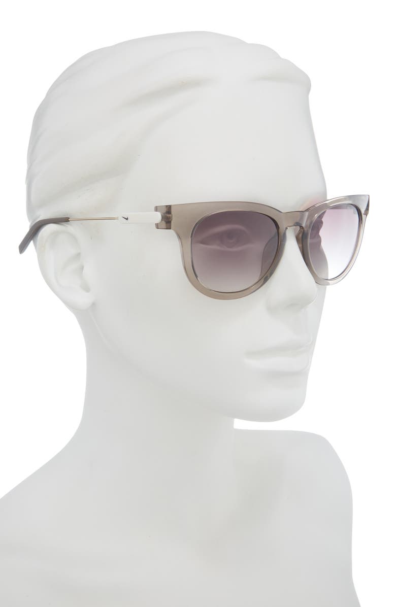 Nike Essence Round Sunglasses, Alternate, color, Sand / Brown Gradient