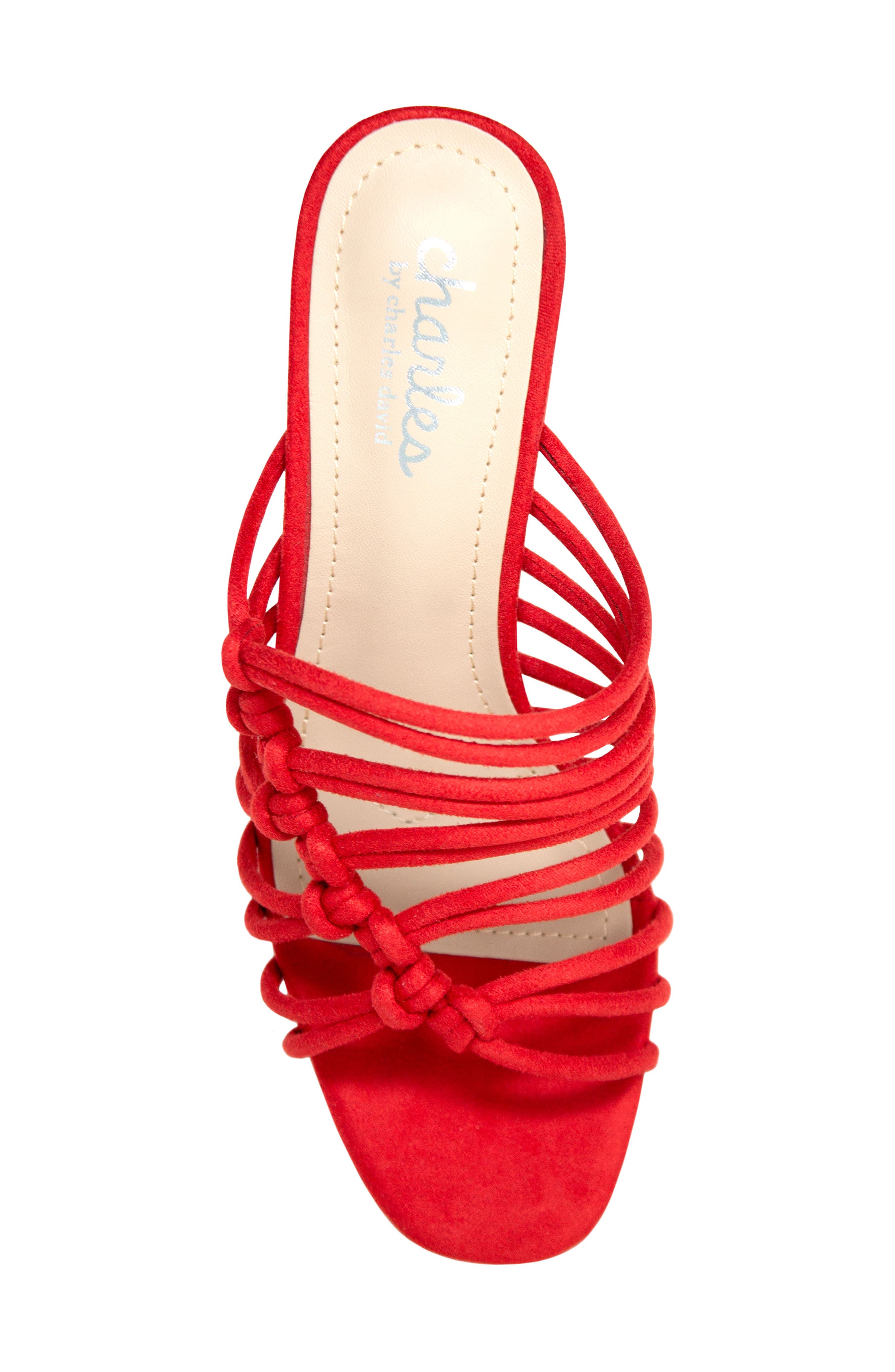 Meadow Platform Sandal, Alternate, color, HOT RED-MS