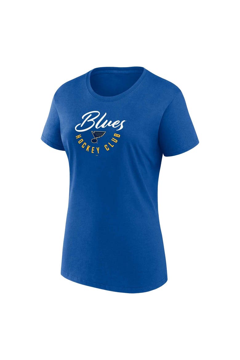 Women's Fanatics Branded  Blue St. Louis Blues Long and Short Sleeve Two-Pack T-Shirt Set, Alternate, color, Blue