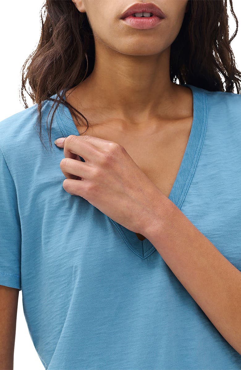 rag & bone The Slub V-Neck T-Shirt, Alternate, color, Fog Blue