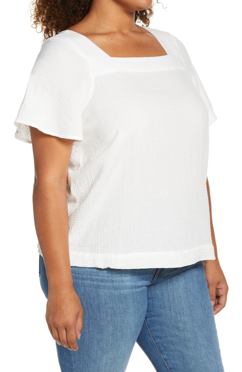 Madewell Harlow Lightspun Square Neck Top, Alternate, color, 