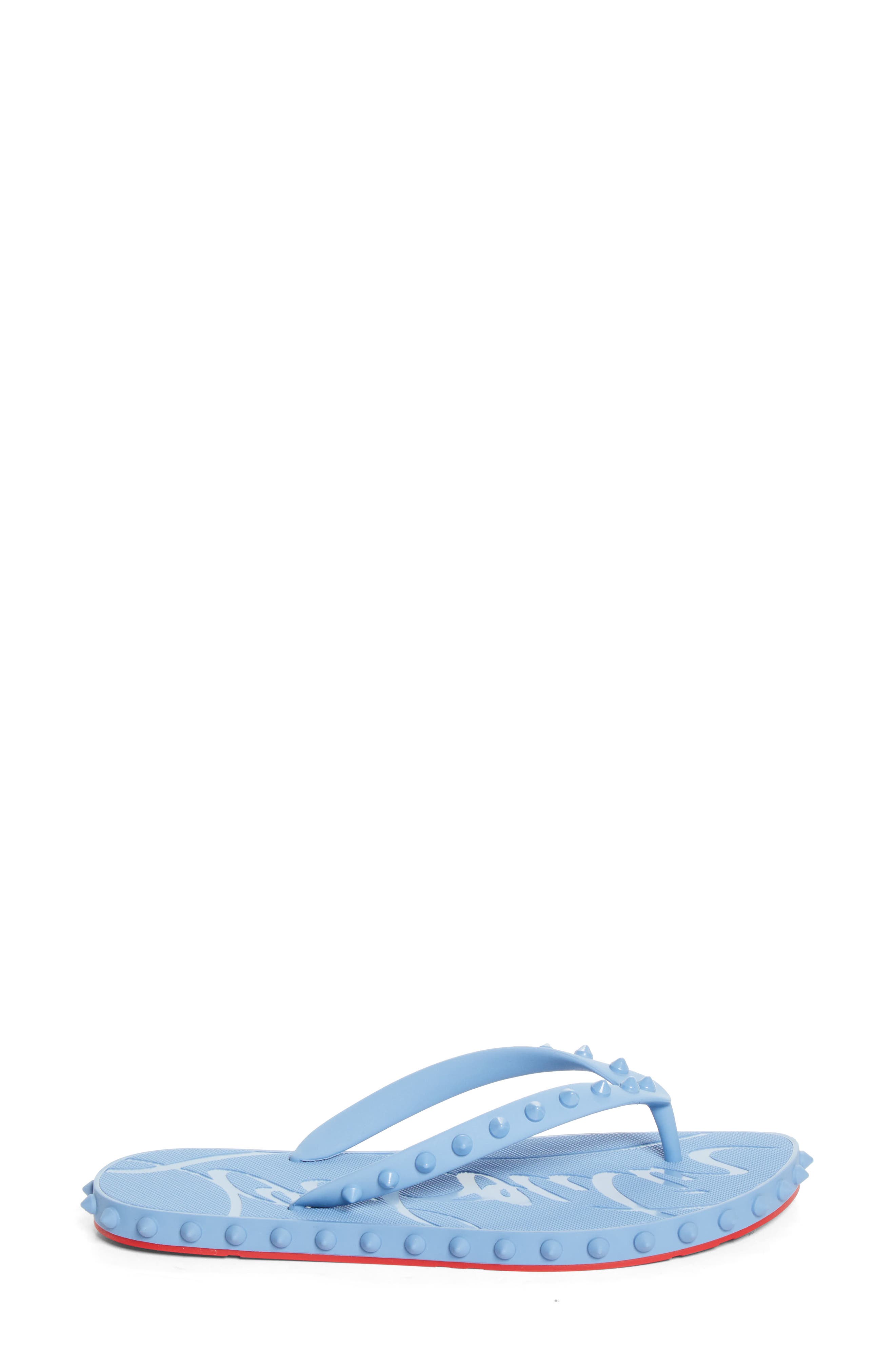 Super Loubi Flip Flop, Alternate, color, CERULEO