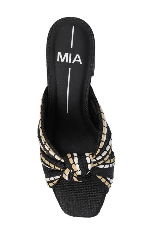 Shop Mia Hania Block Heel Sandal In Black