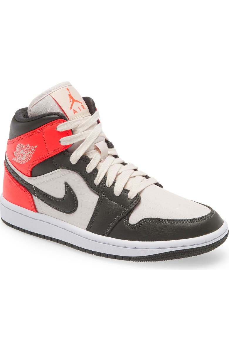 Jordan Air Jordan 1 Mid SE Sneaker, Main, color, Light Orewood Brown/ Newsprint