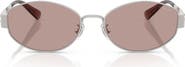 COACH 57mm Irregular Sunglasses