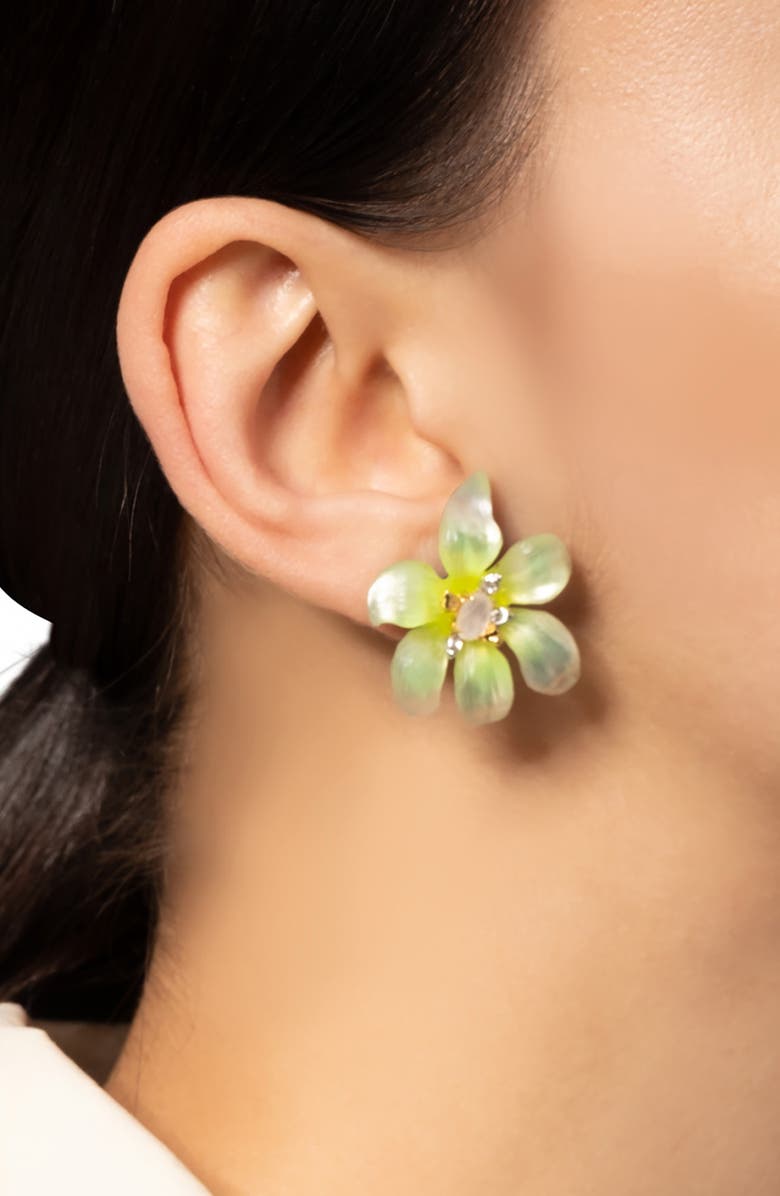 Alexis Bittar Lily Lucite<sup>®</sup> Flower Earrings, Alternate, color, 