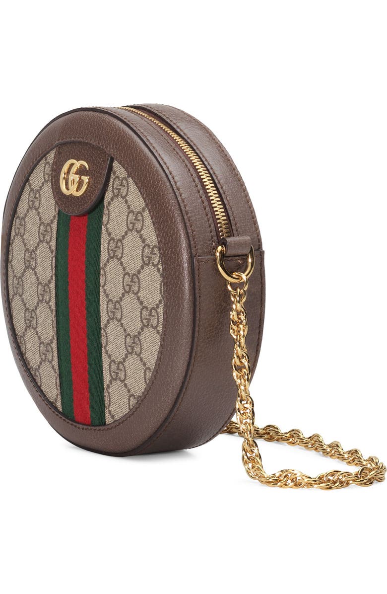 Gucci GG Supreme Canvas Circle Crossbody Bag, Alternate, color,