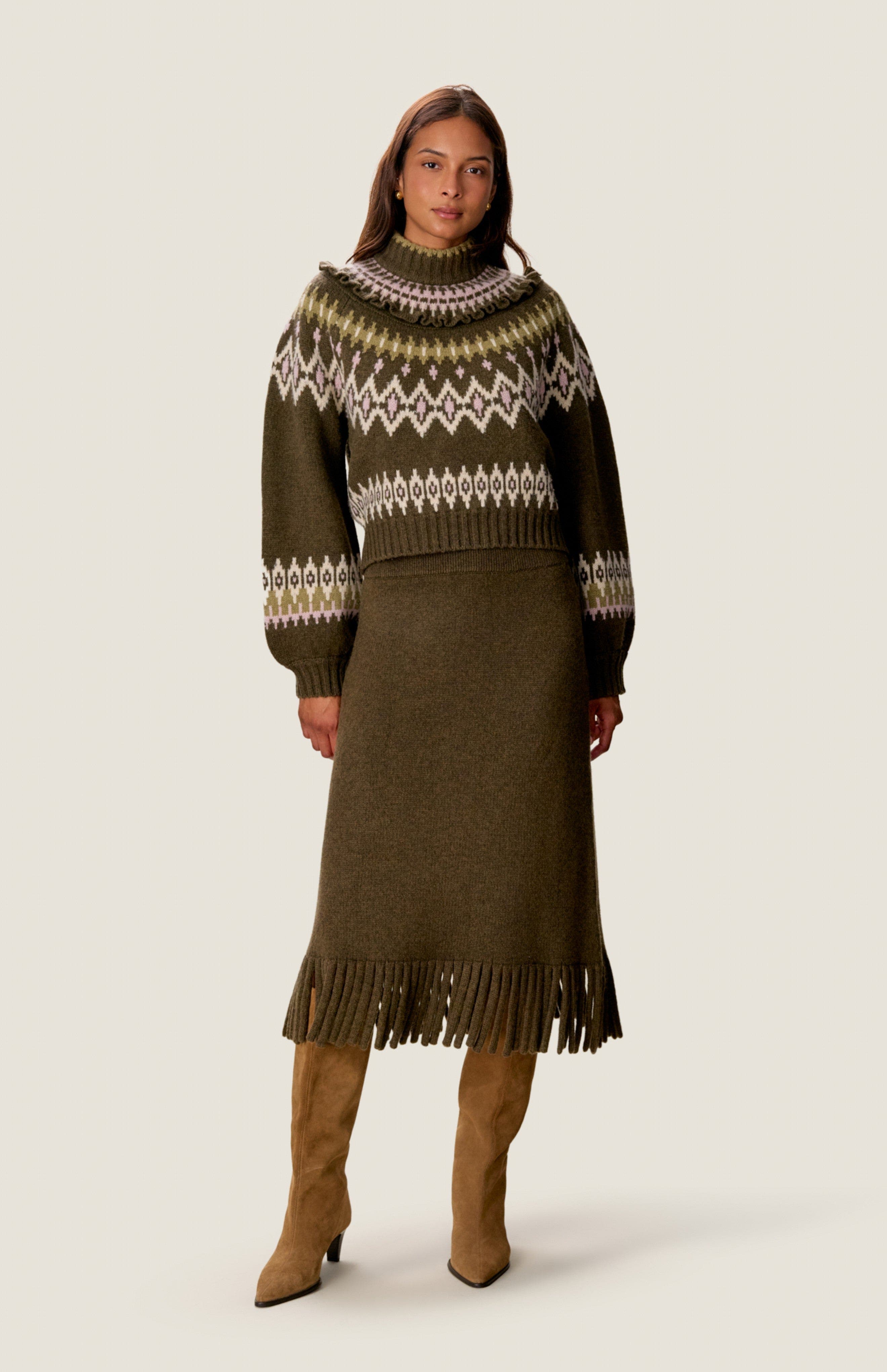 Olive Fair Isle
