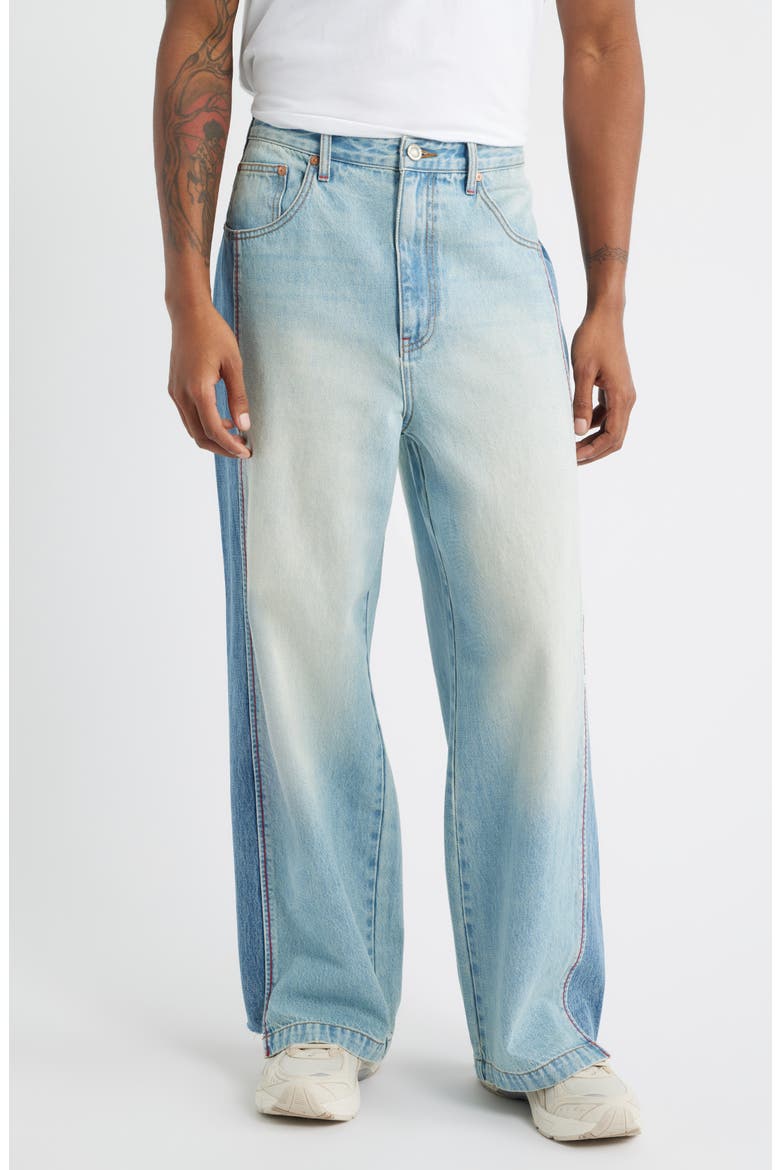 Wide Leg Reclaimed Denim Jeans, Main, color, VANILLA INDIGO
