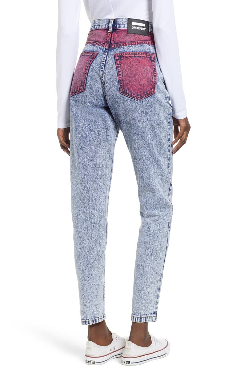 Dr. Denim Supply Co. Nora Contrast Pocket Acid Wash Jeans, Alternate, color,