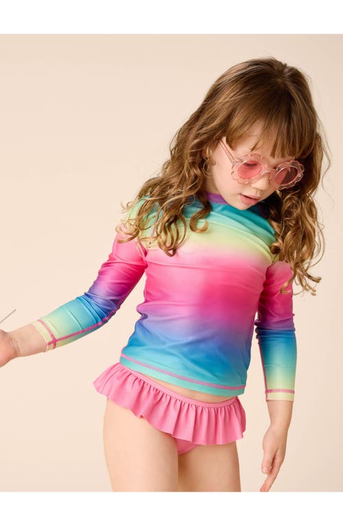 Tea Collection Long Sleeve Rash Guard In Rio De Janeiro Rainbow