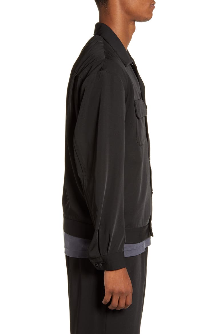 Pala Shirt Jacket, Alternate, color, BLACK